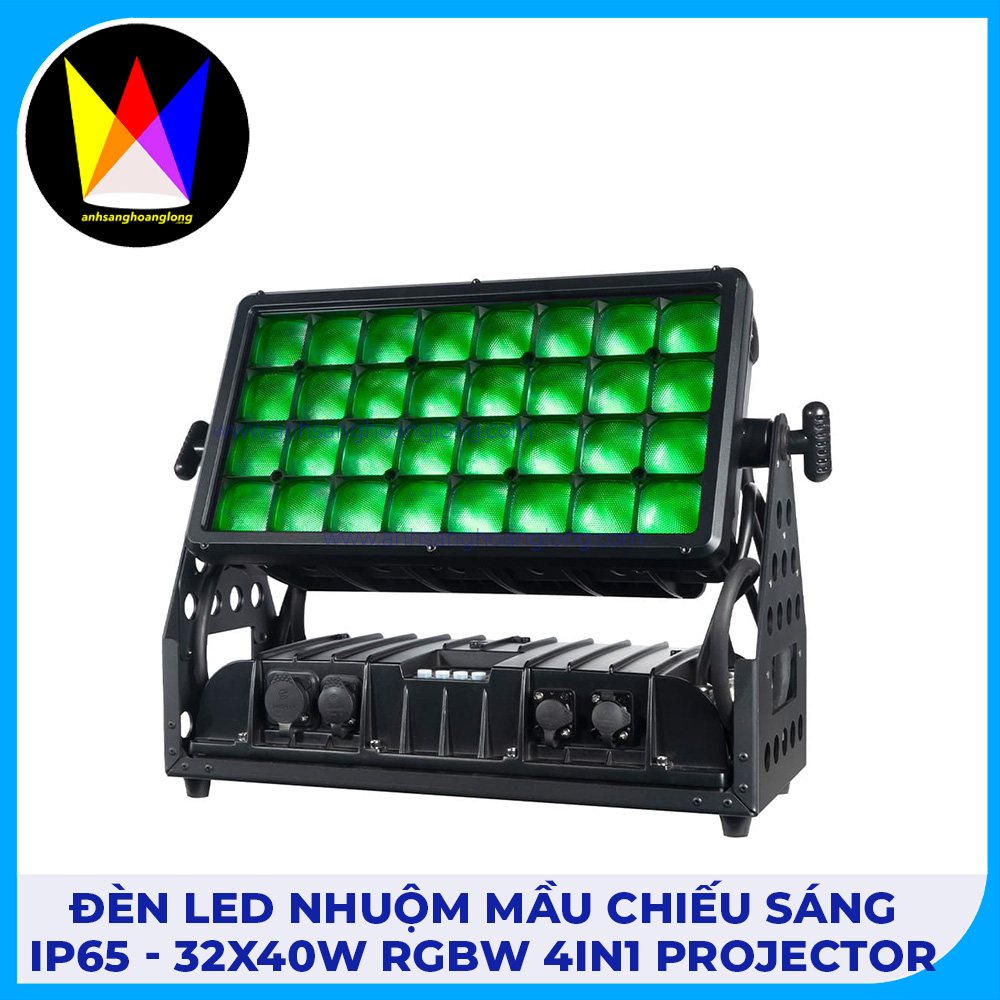 Đèn Led Nhuộm Màu Chiếu Sáng IP65 - 32x40W RGBW 4in1 Projector