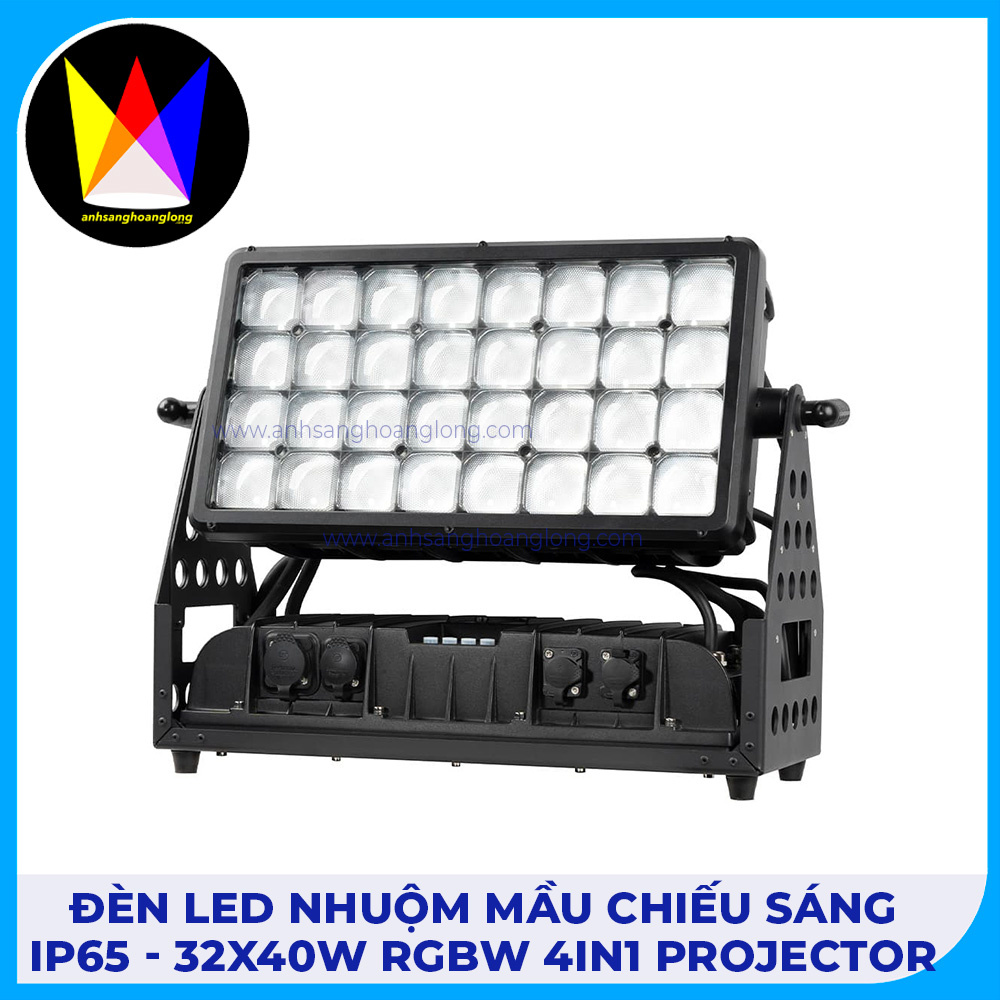 Đèn Led Nhuộm Màu Chiếu Sáng IP65 - 32x40W RGBW 4in1 Projector