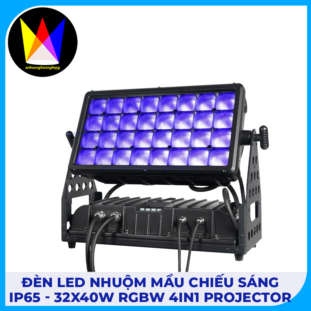 Đèn Led Nhuộm Màu Chiếu Sáng IP65 - 32x40W RGBW 4in1 Projector