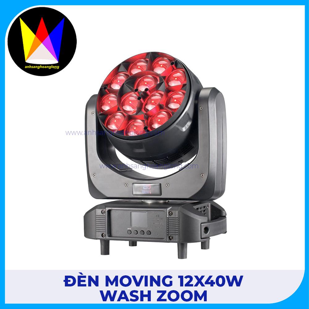 Đèn Moving 12x40W WASH Zoom