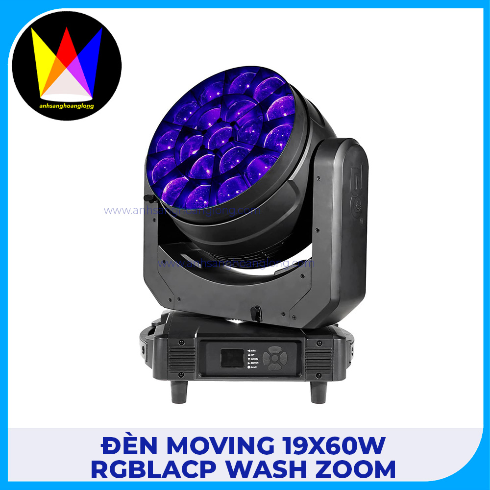 Đèn Moving 19x60W RGBLACP Wash Zoom