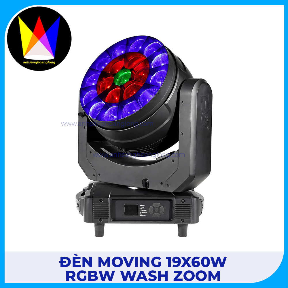 Đèn Moving 19x60W RGBW WASH Zoom