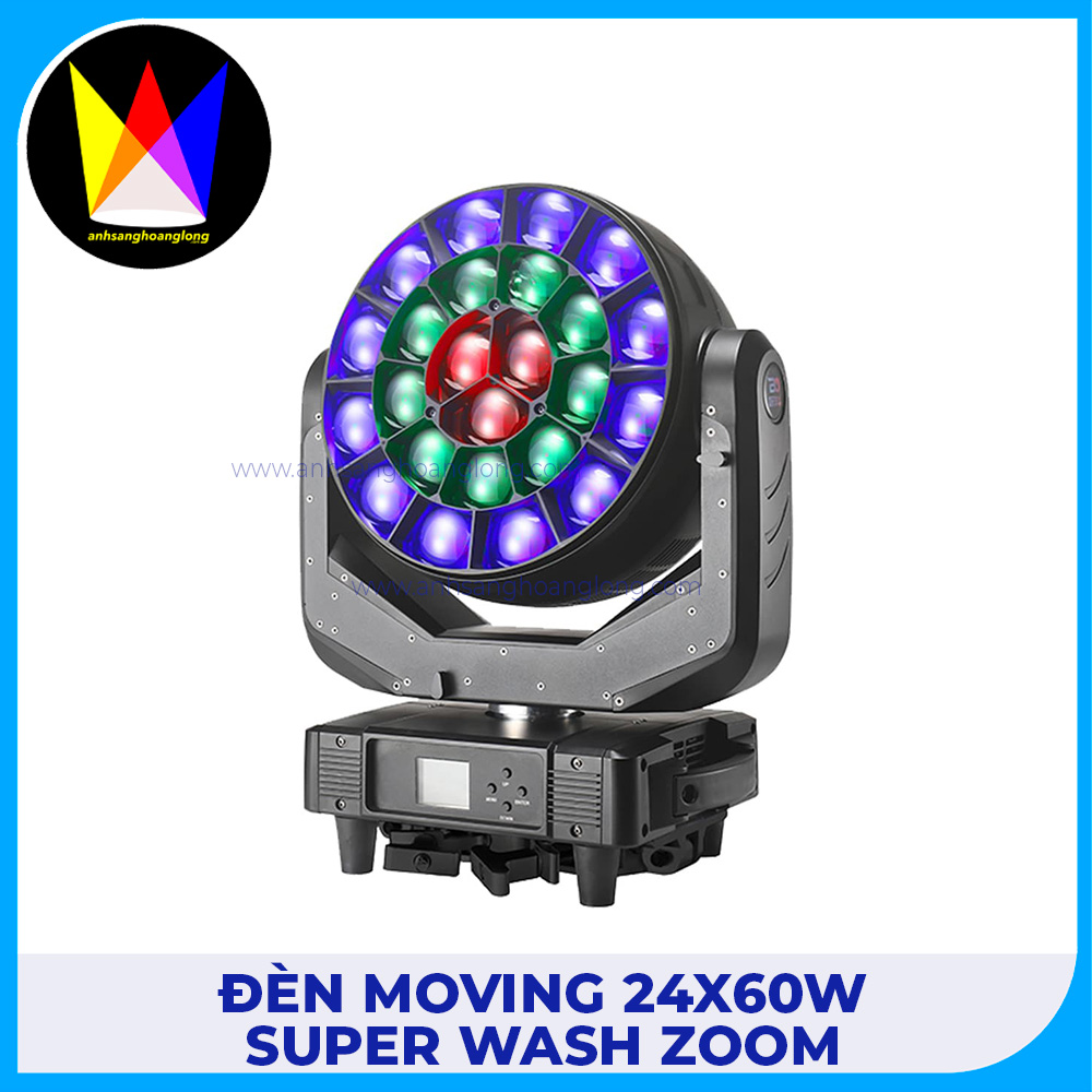 Đèn Moving 24x60W Super WASH Zoom