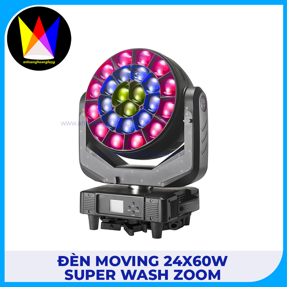 Đèn Moving 24x60W Super WASH Zoom