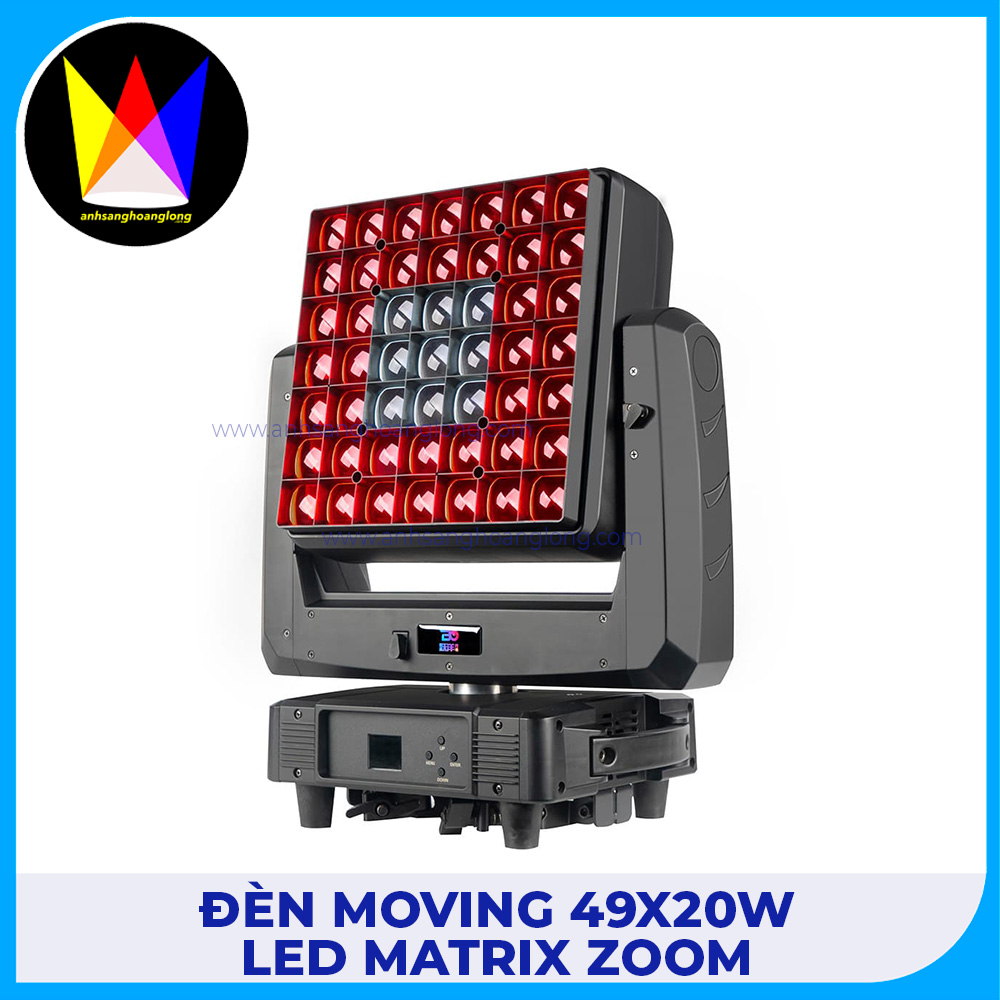 Đèn Moving 49x20W LED Matrix Zoom
