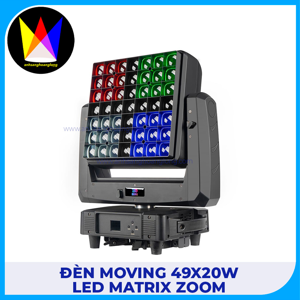 Đèn Moving 49x20W LED Matrix Zoom