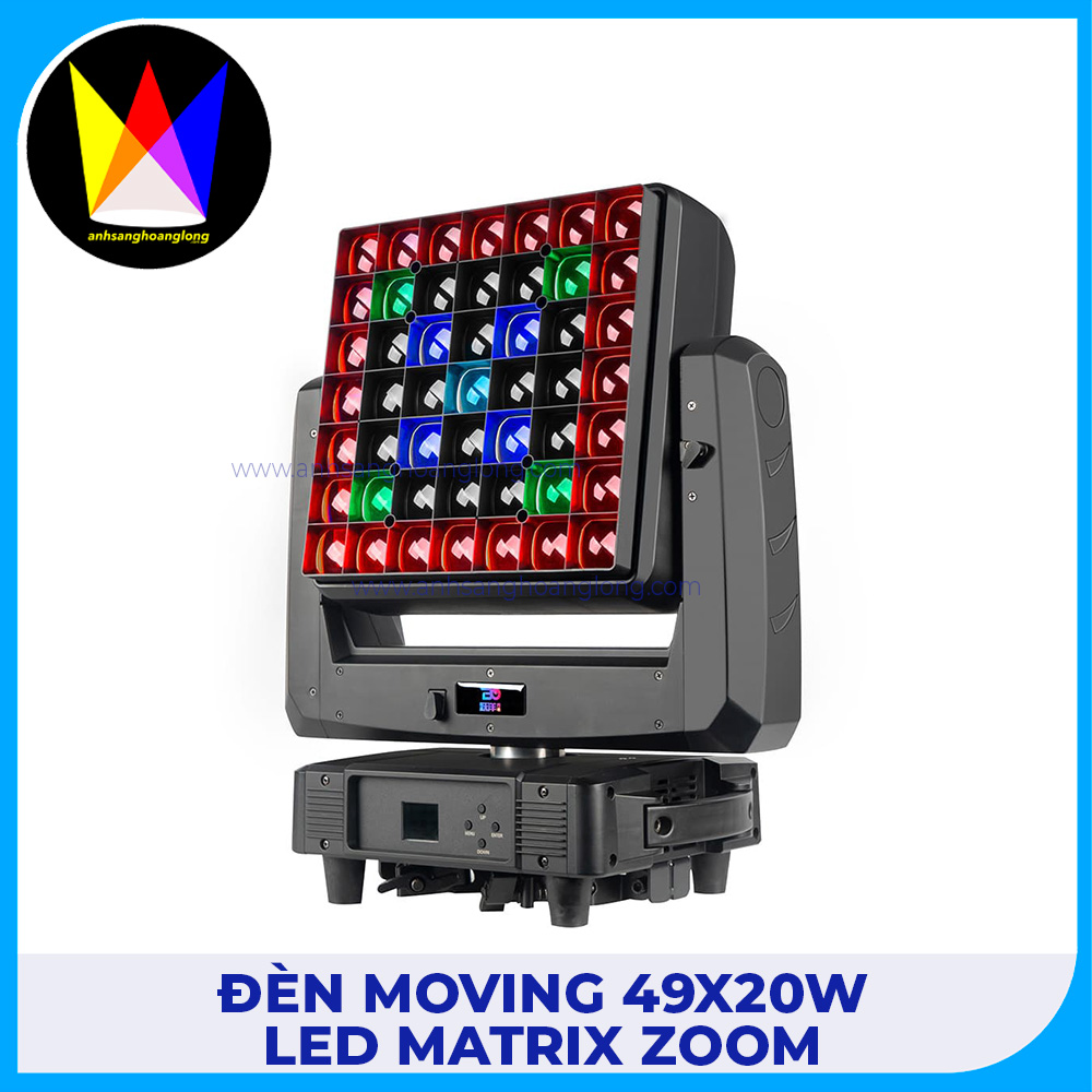 Đèn Moving 49x20W LED Matrix Zoom