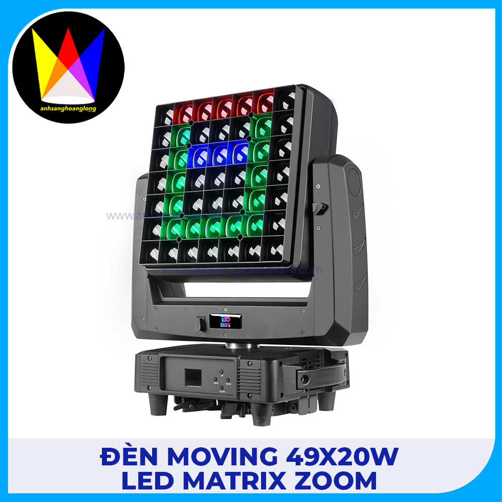 Đèn Moving 49x20W LED Matrix Zoom