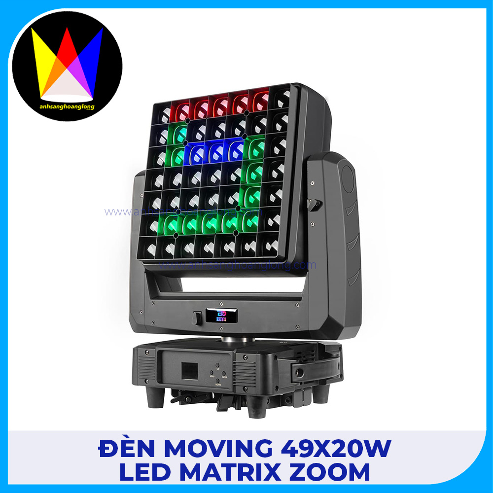 Đèn Moving 49x20W LED Matrix Zoom