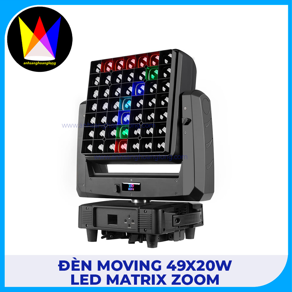 Đèn Moving 49x20W LED Matrix Zoom