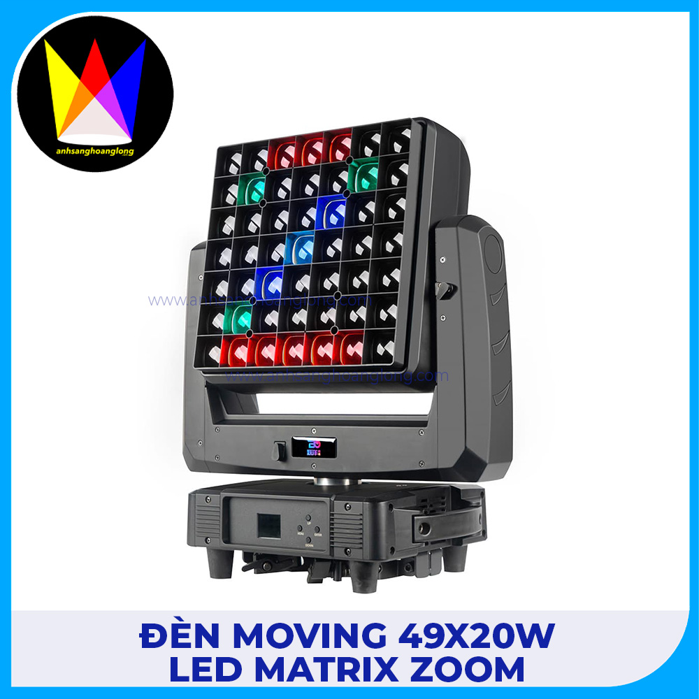 Đèn Moving 49x20W LED Matrix Zoom