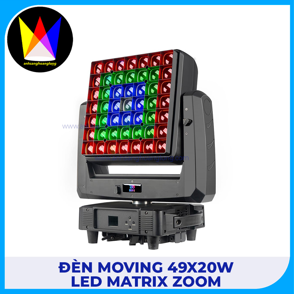 Đèn Moving 49x20W LED Matrix Zoom