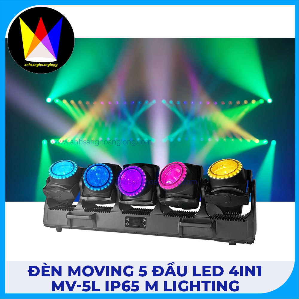 Đèn Moving 5 Đầu LED 4in1 MV-5L IP65 M Lighting