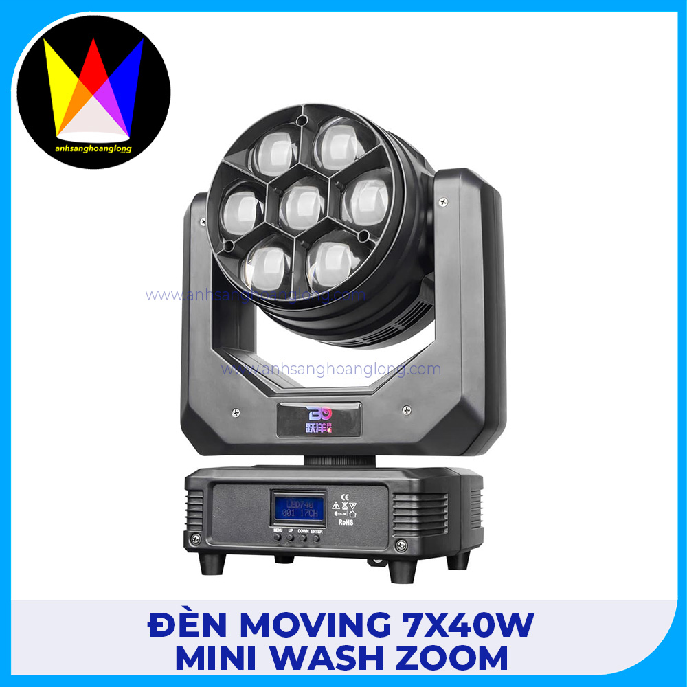 Đèn Moving 7x40W Mini Wash Zoom