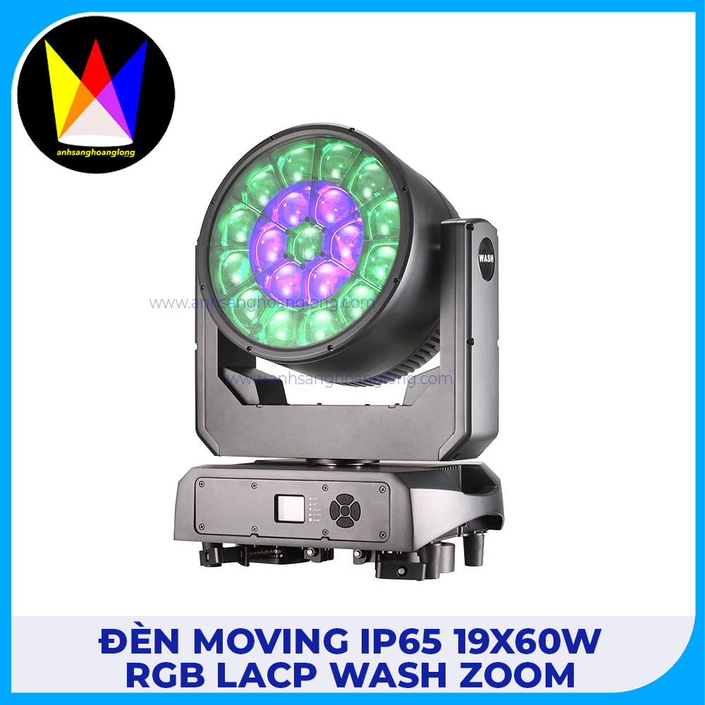 Đèn Moving IP65 19x60W RGBLACP WASH Zoom