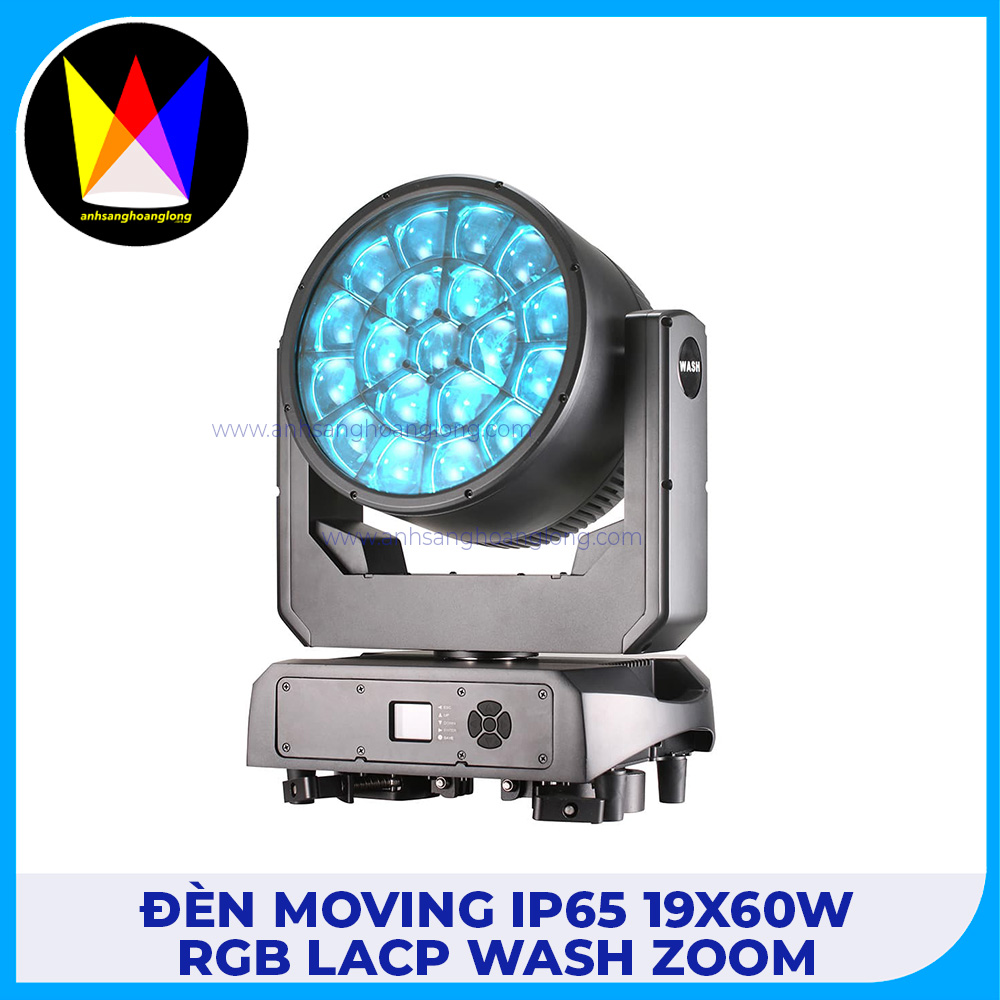 Đèn Moving IP65 19x60W RGBLACP WASH Zoom