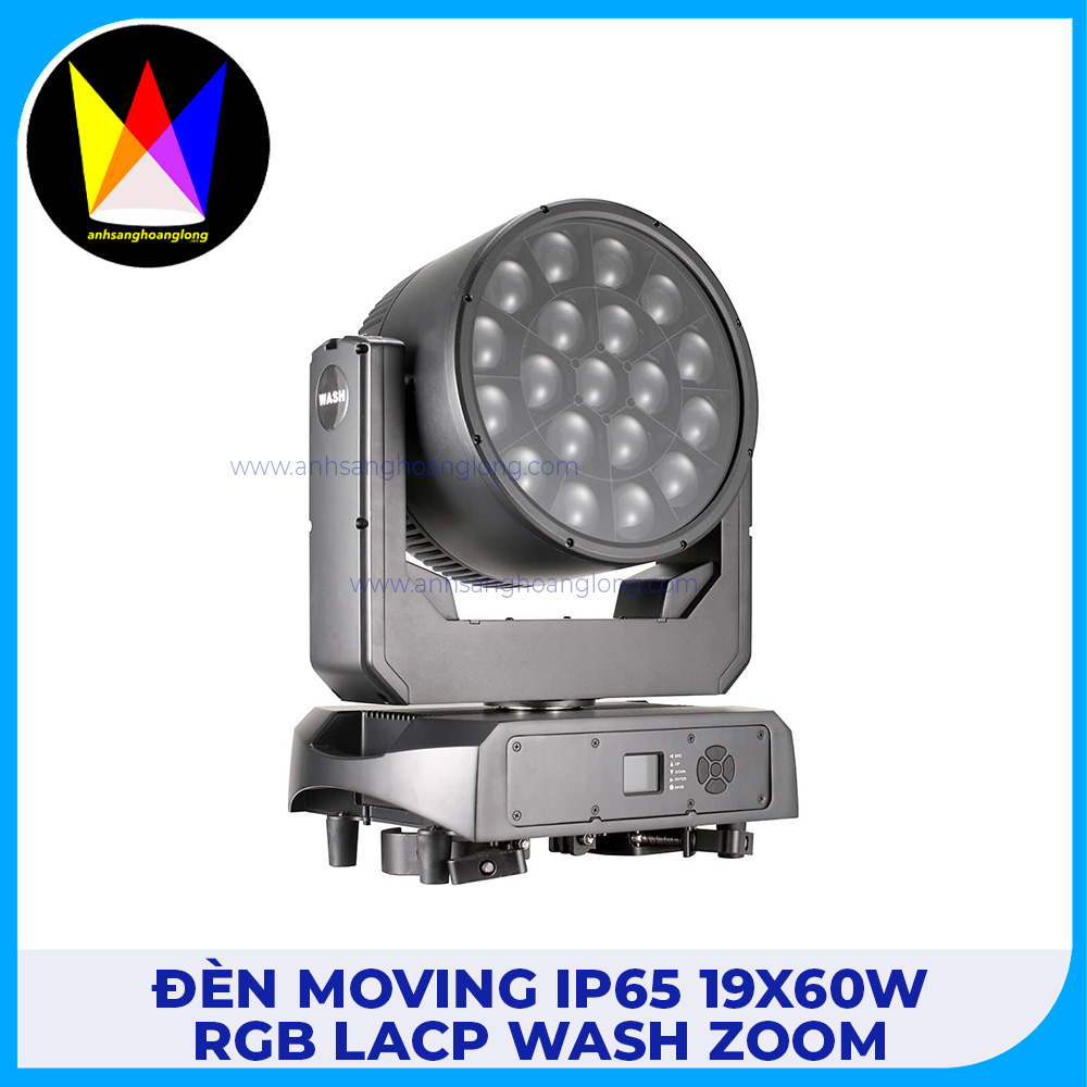 Đèn Moving IP65 19x60W RGBLACP WASH Zoom