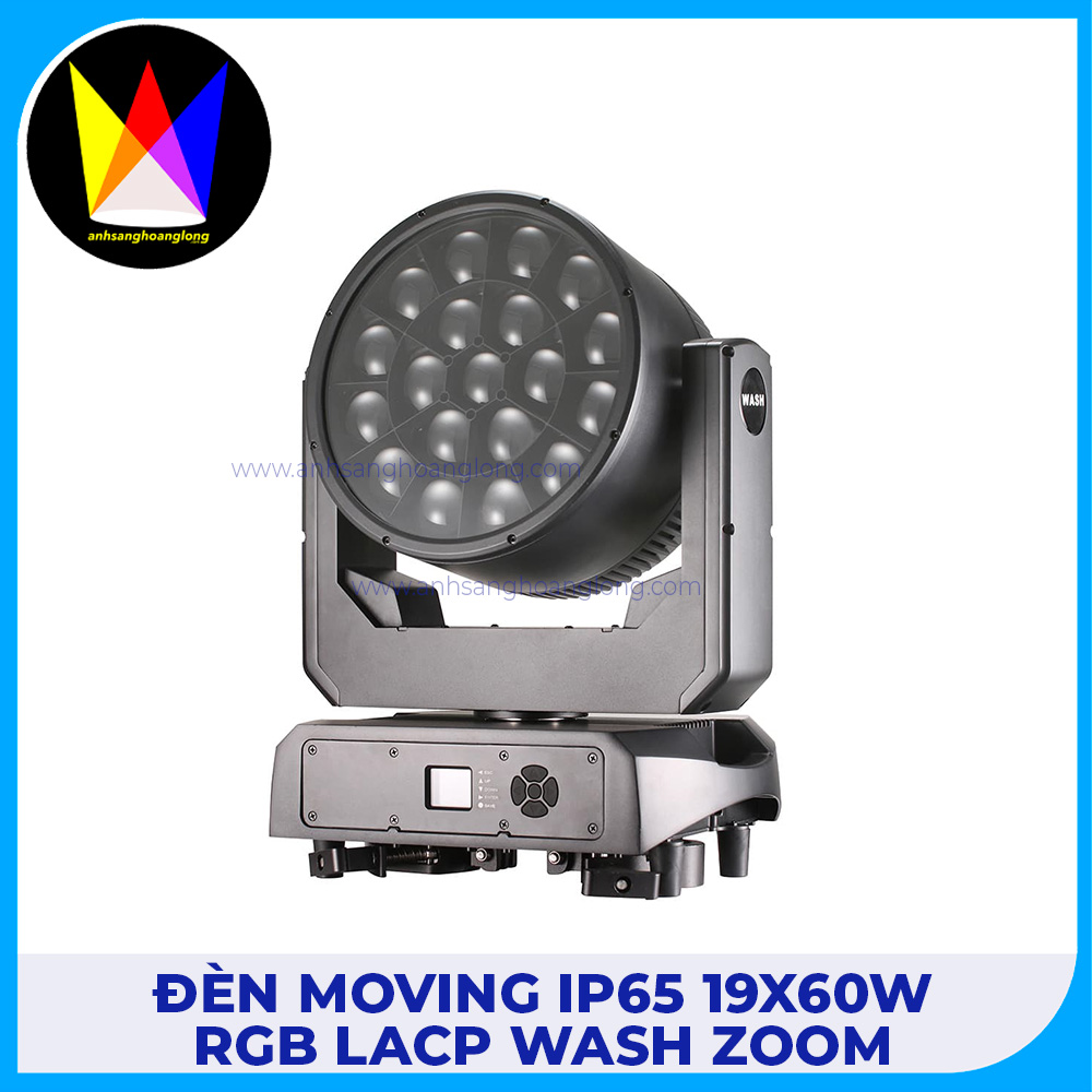 Đèn Moving IP65 19x60W RGBLACP WASH Zoom