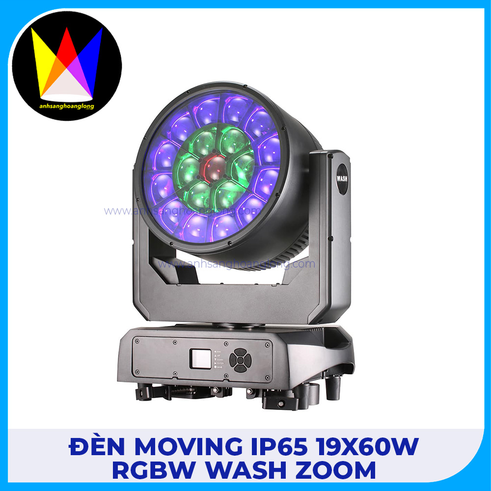 Đèn Moving IP65 19x60W RGBW WASH Zoom