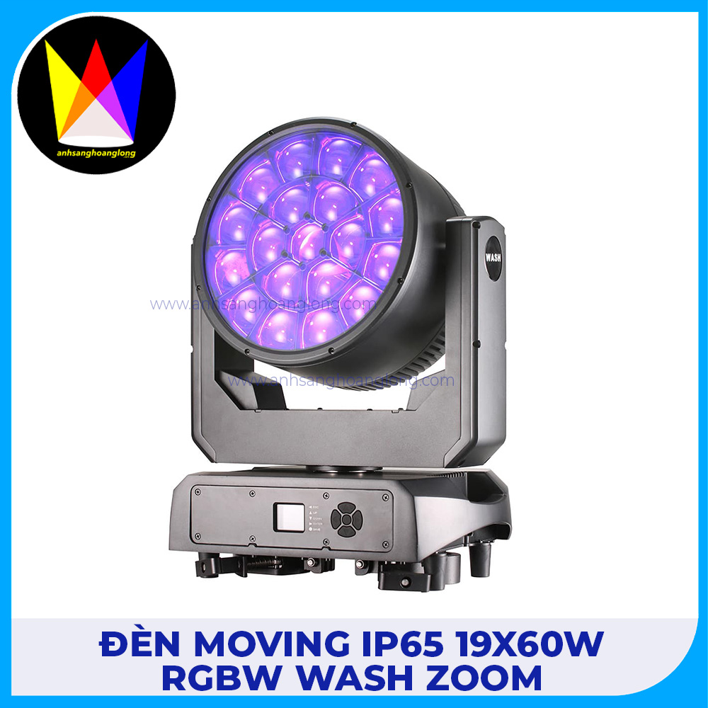 Đèn Moving IP65 19x60W RGBW WASH Zoom