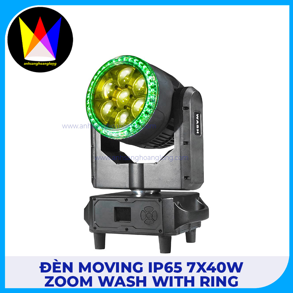 Đèn Moving IP65 7x40W Zoom WASH with Ring