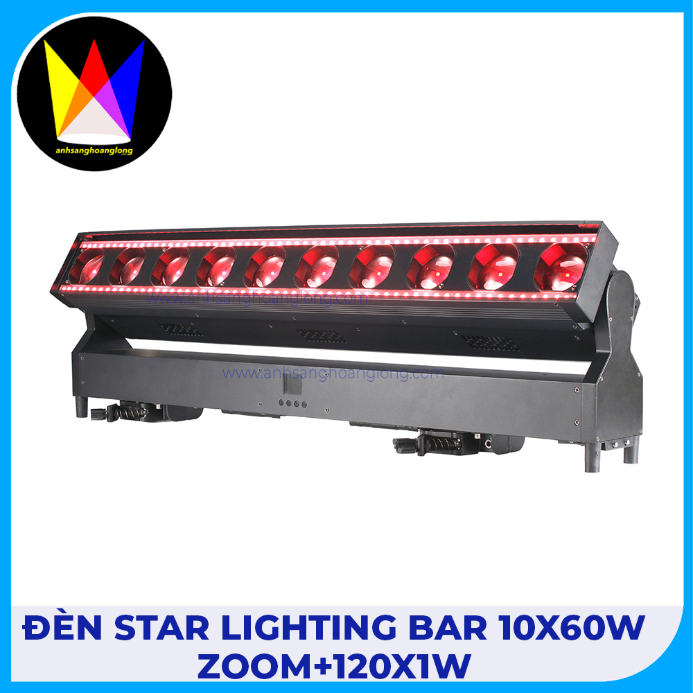 Đèn Star Lighting Bar 10x60W Zoom+120x1W