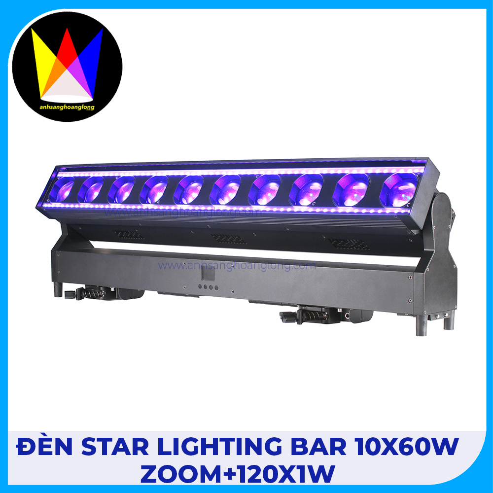 Đèn Star Lighting Bar 10x60W Zoom+120x1W