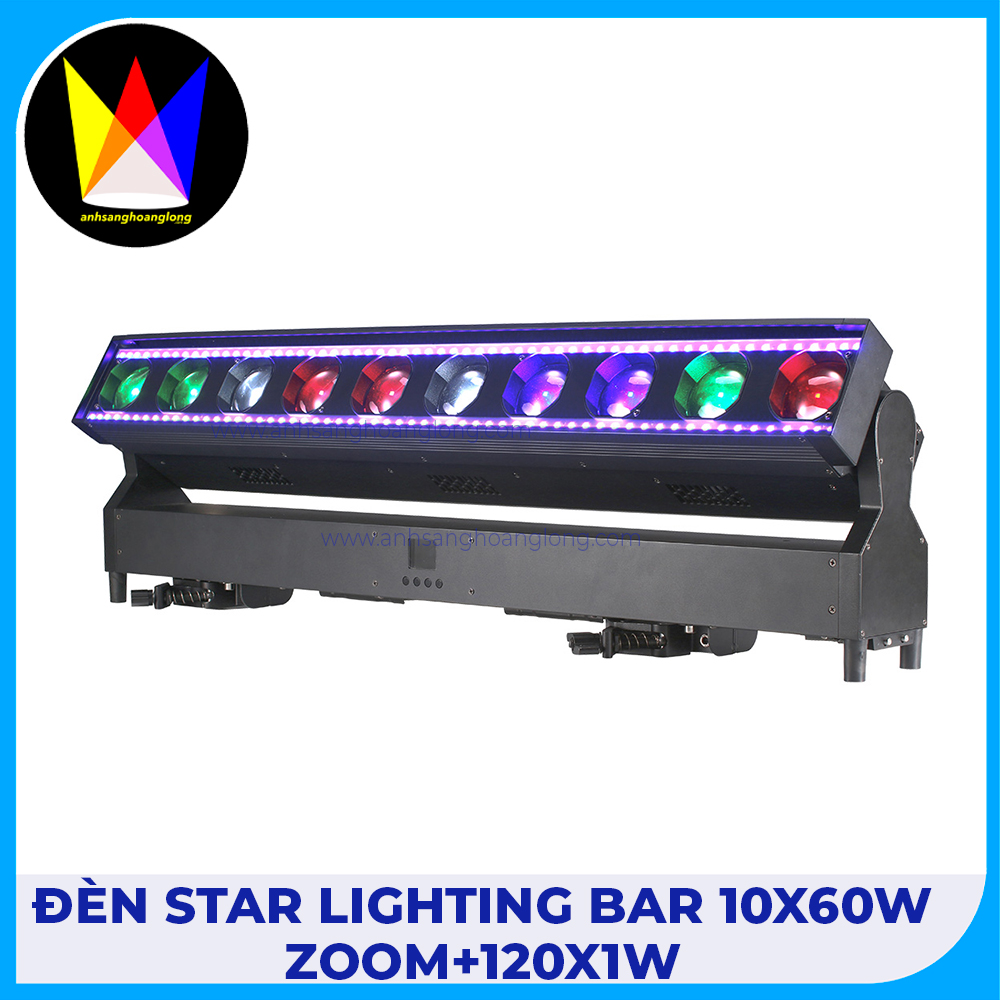 Đèn Star Lighting Bar 10x60W Zoom+120x1W