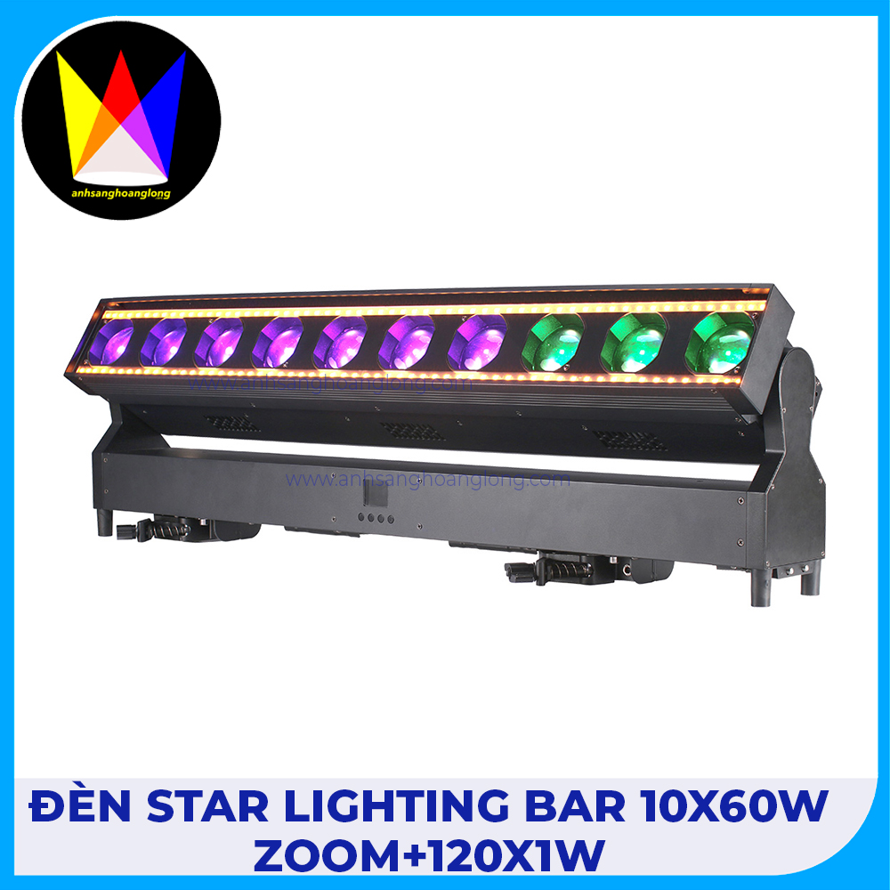 Đèn Star Lighting Bar 10x60W Zoom+120x1W