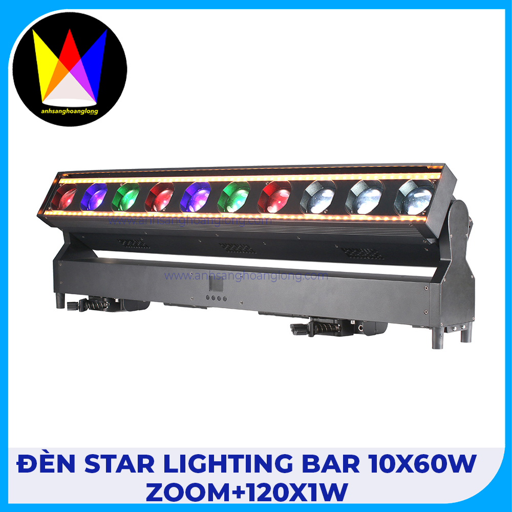 Đèn Star Lighting Bar 10x60W Zoom+120x1W