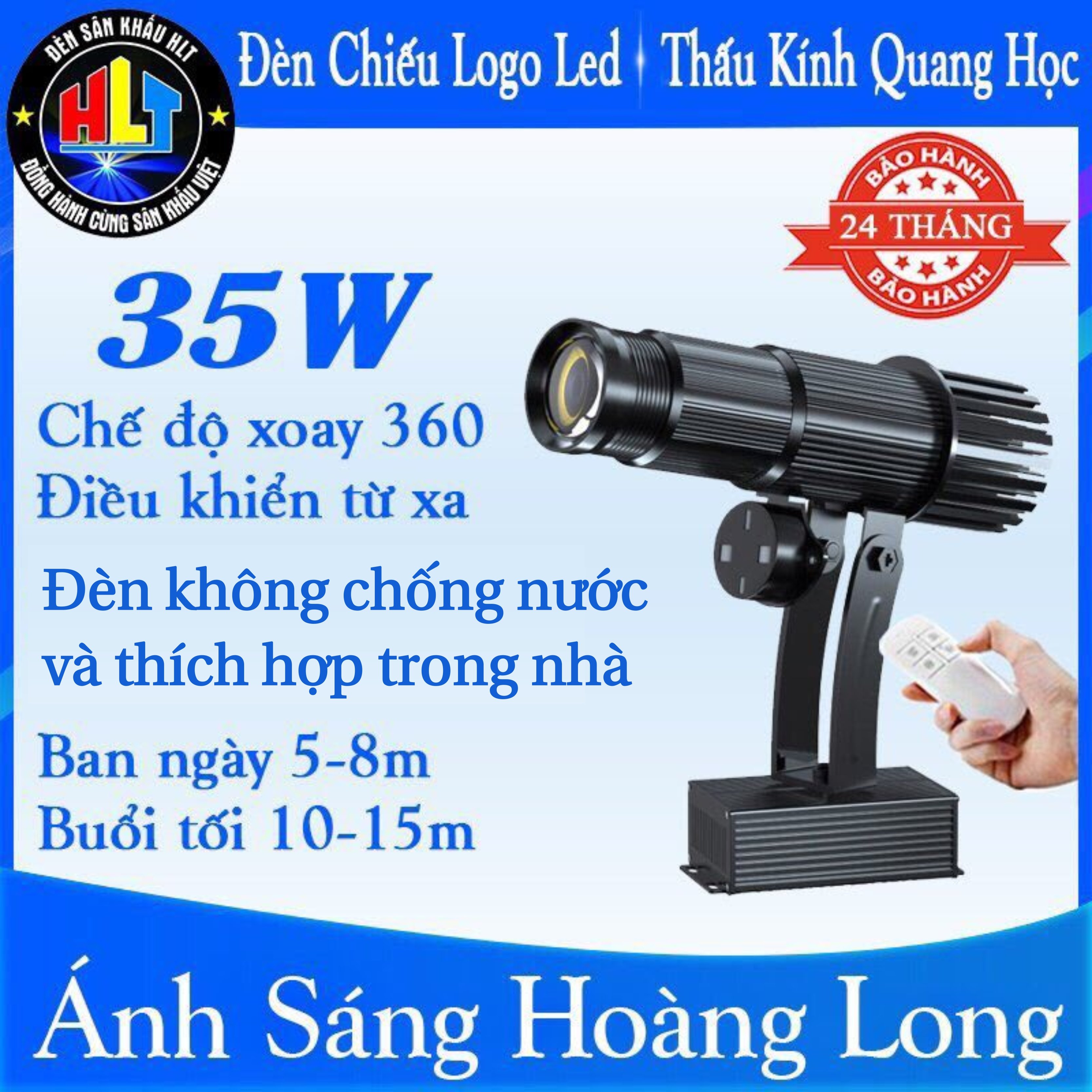 Đèn Chiếu Logo Không Chống Nước 35w (màu đen)