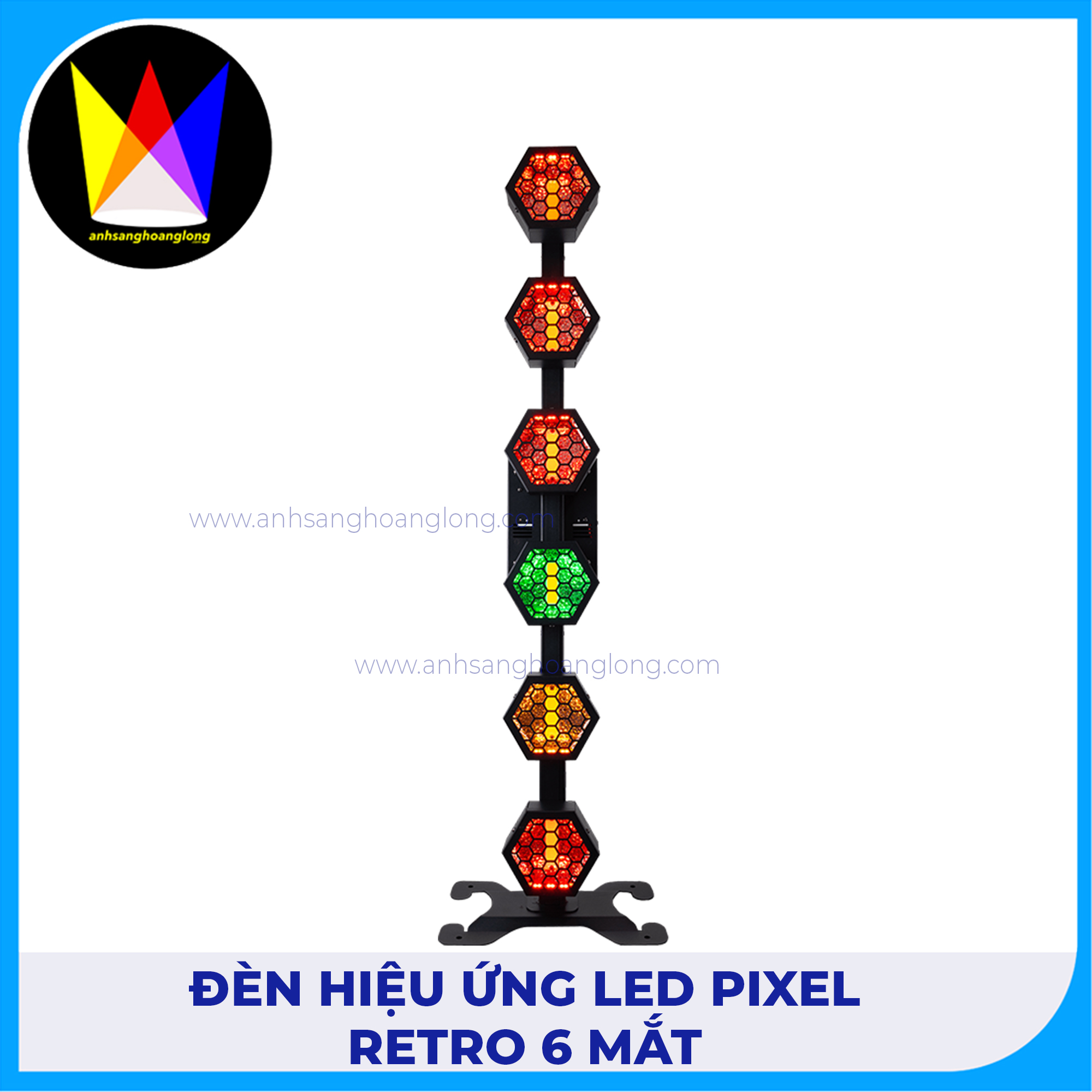Đèn Hiệu Ứng LED Pixel Retro 6 Mắt