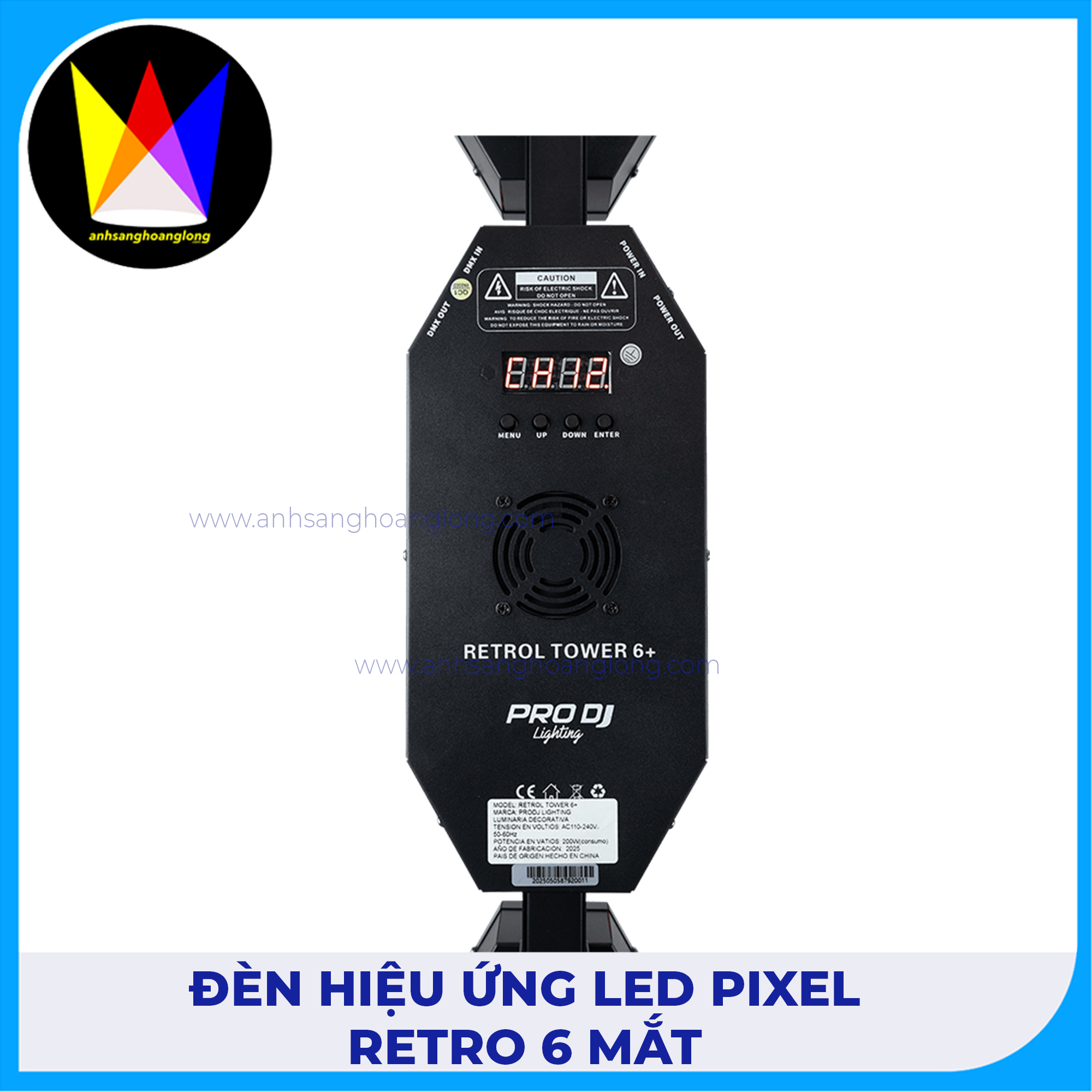 Đèn Hiệu Ứng LED Pixel Retro 6 Mắt