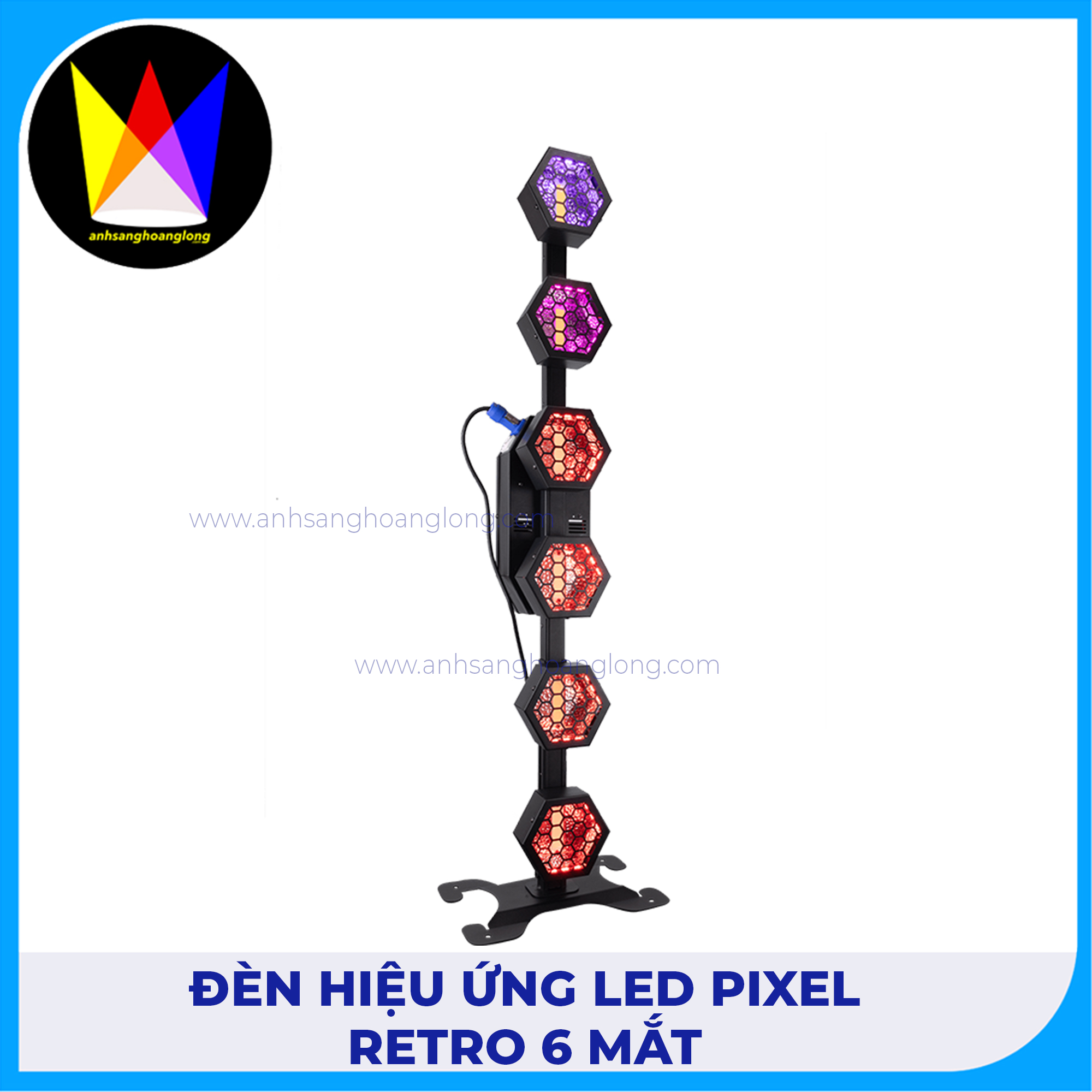 Đèn Hiệu Ứng LED Pixel Retro 6 Mắt