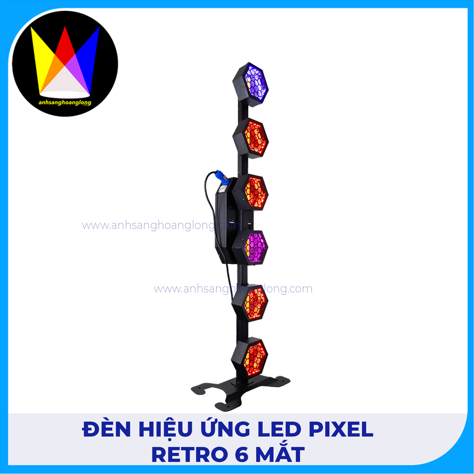 Đèn Hiệu Ứng LED Pixel Retro 6 Mắt