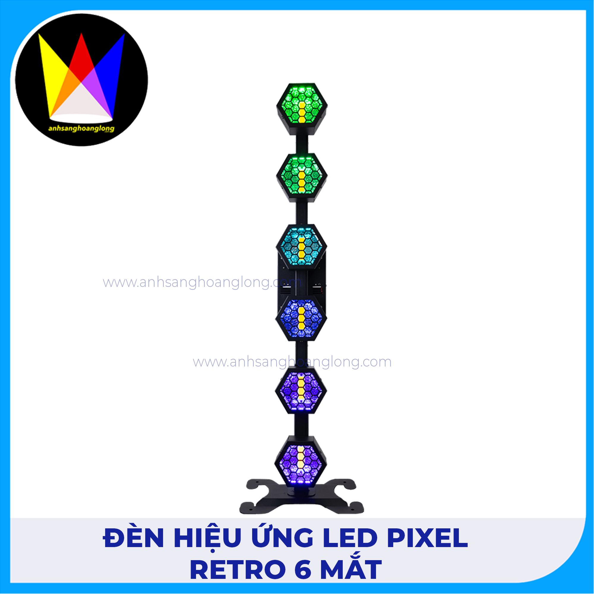 Đèn Hiệu Ứng LED Pixel Retro 6 Mắt