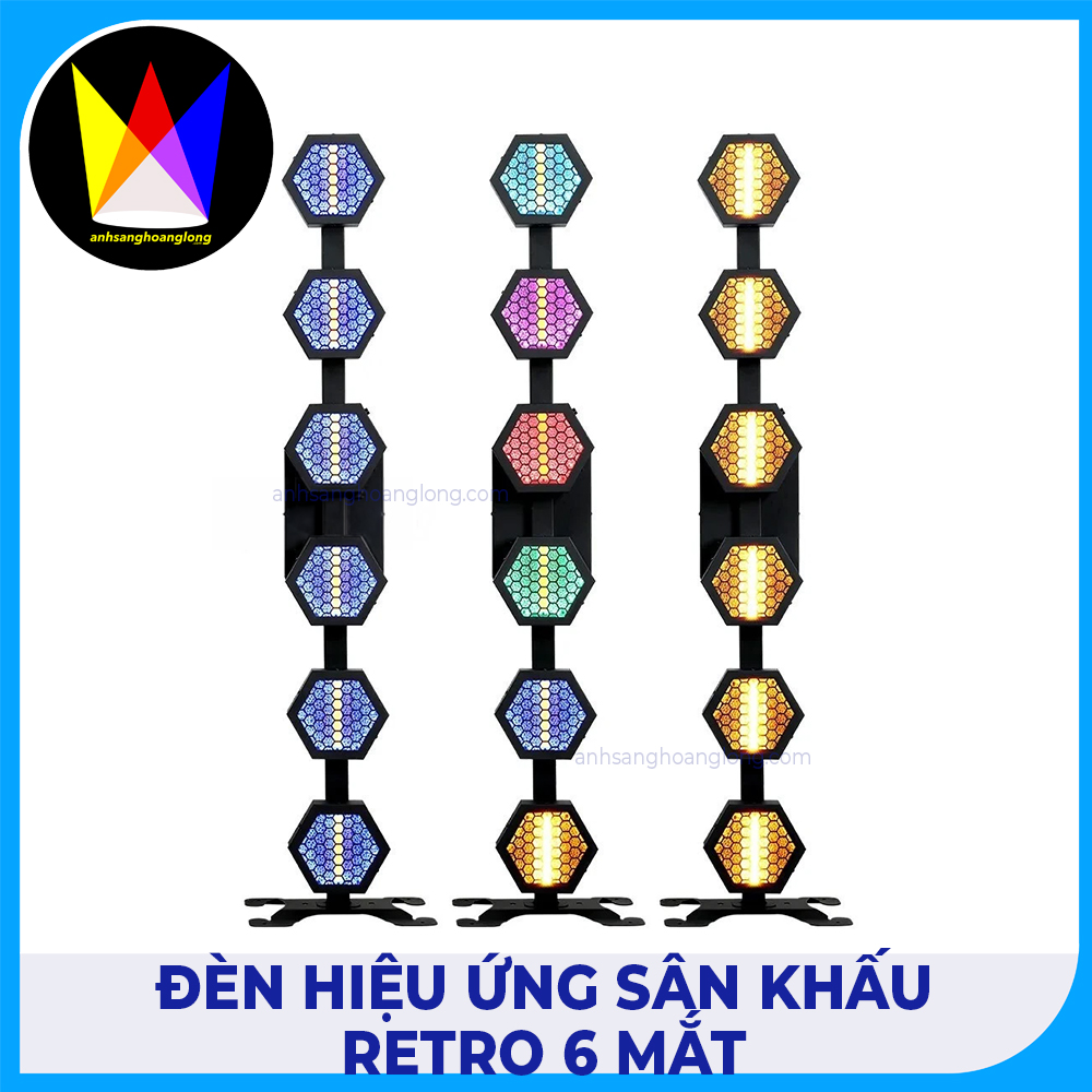 Đèn Hiệu Ứng LED Pixel Retro 6 Mắt