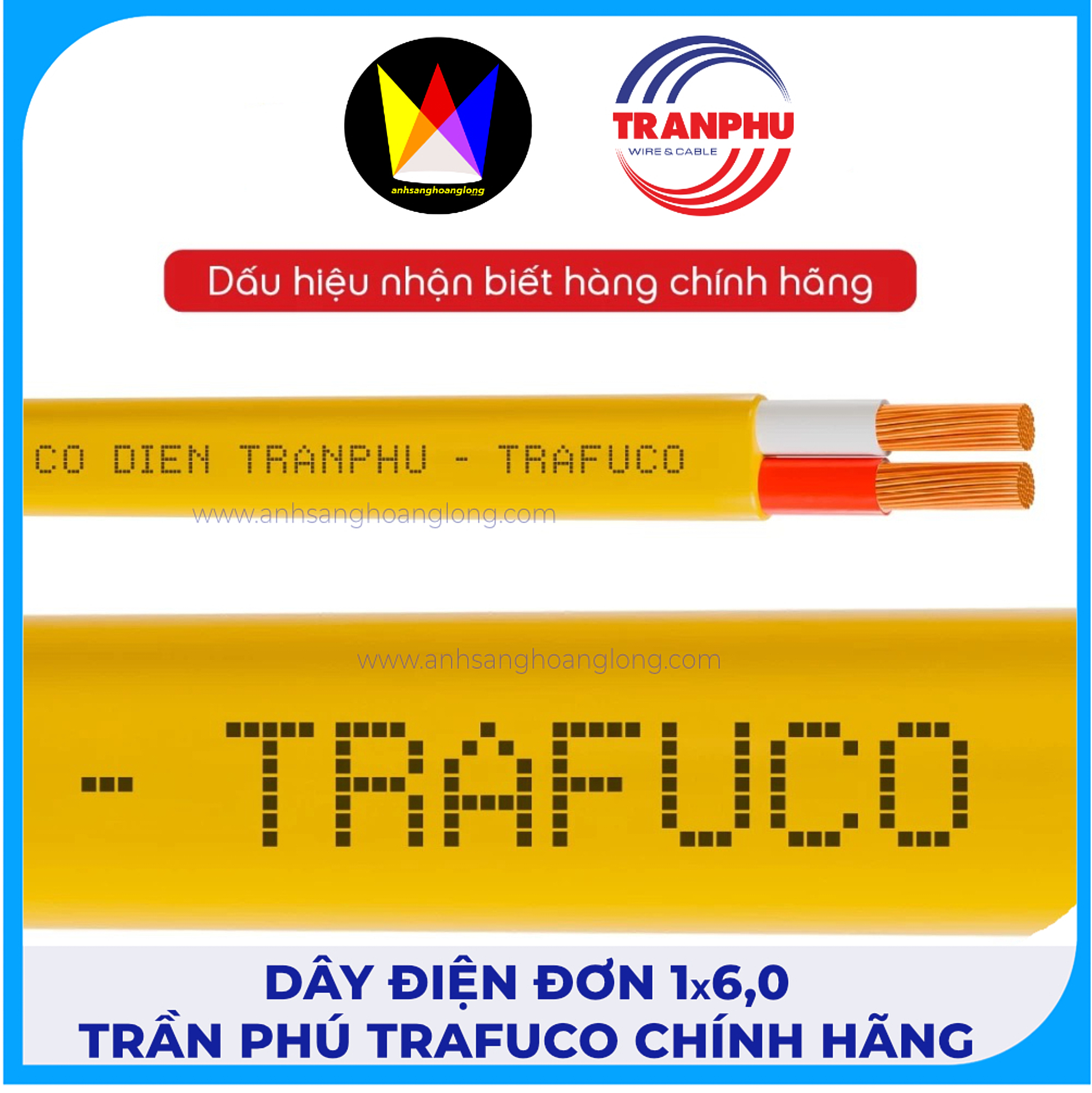 Dây Điện Đơn 1x6,0 Trần Phú TRAFUCO Chính Hãng