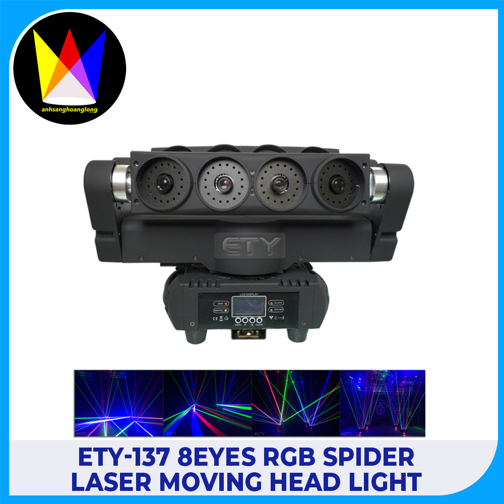 ETY-137 8eyes RGB Spider Laser Moving Head Light