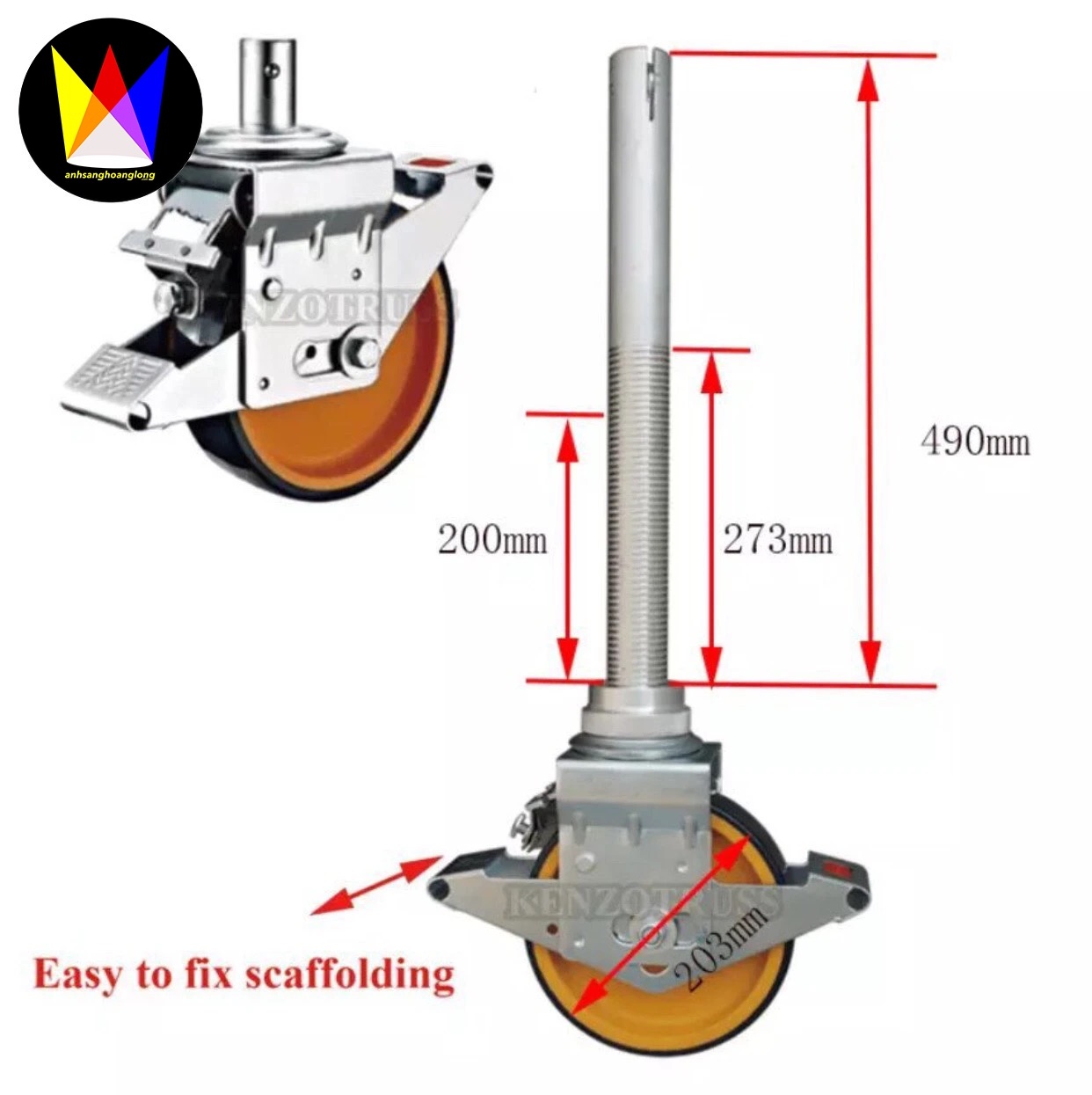 Giàn Giáo Truss Hợp Kim Nhôm Ngang 1400mm x 1800mm