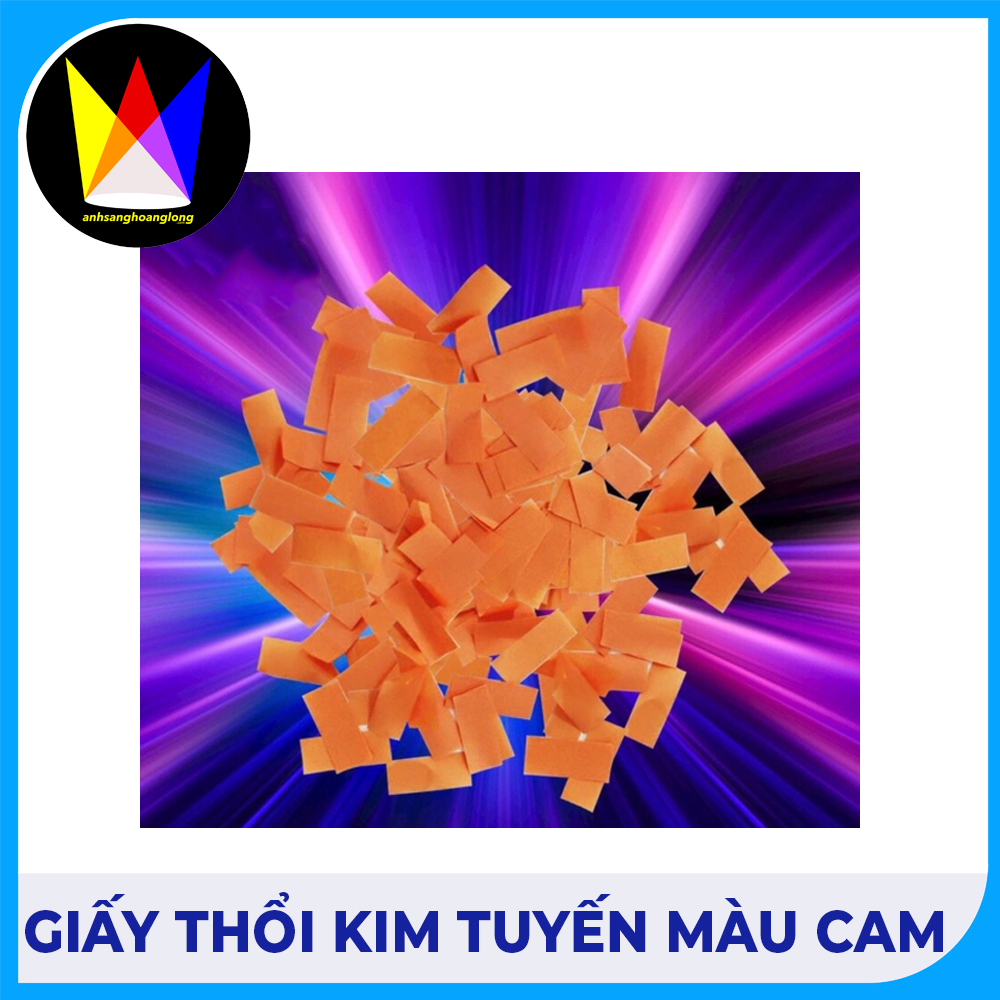 Giấy Thổi Kim Tuyến Màu Cam