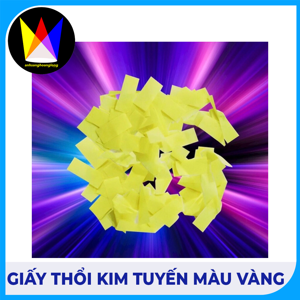 Giấy Thổi Kim Tuyến Màu Vàng