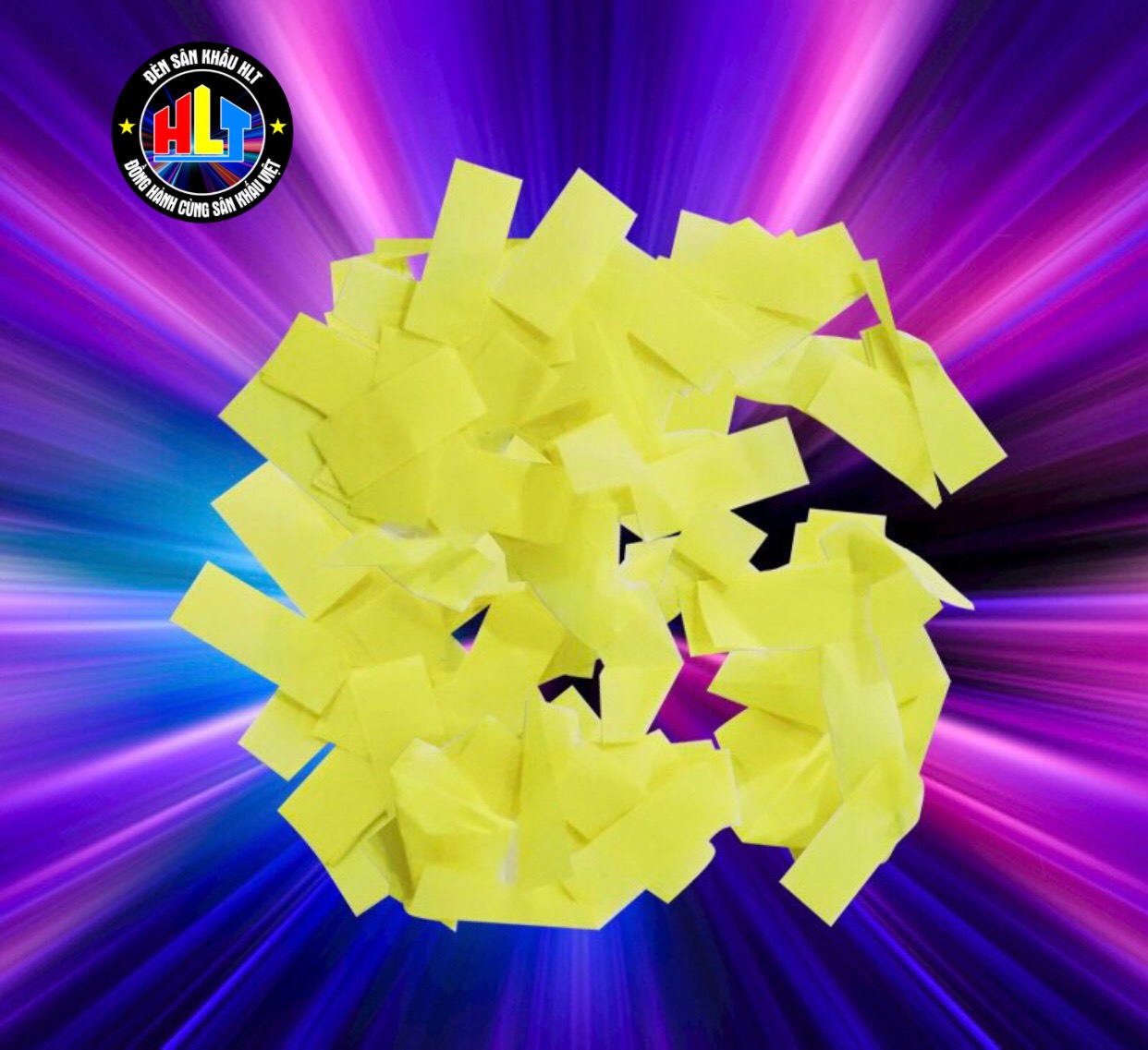 Giấy Thổi Kim Tuyến Màu Vàng