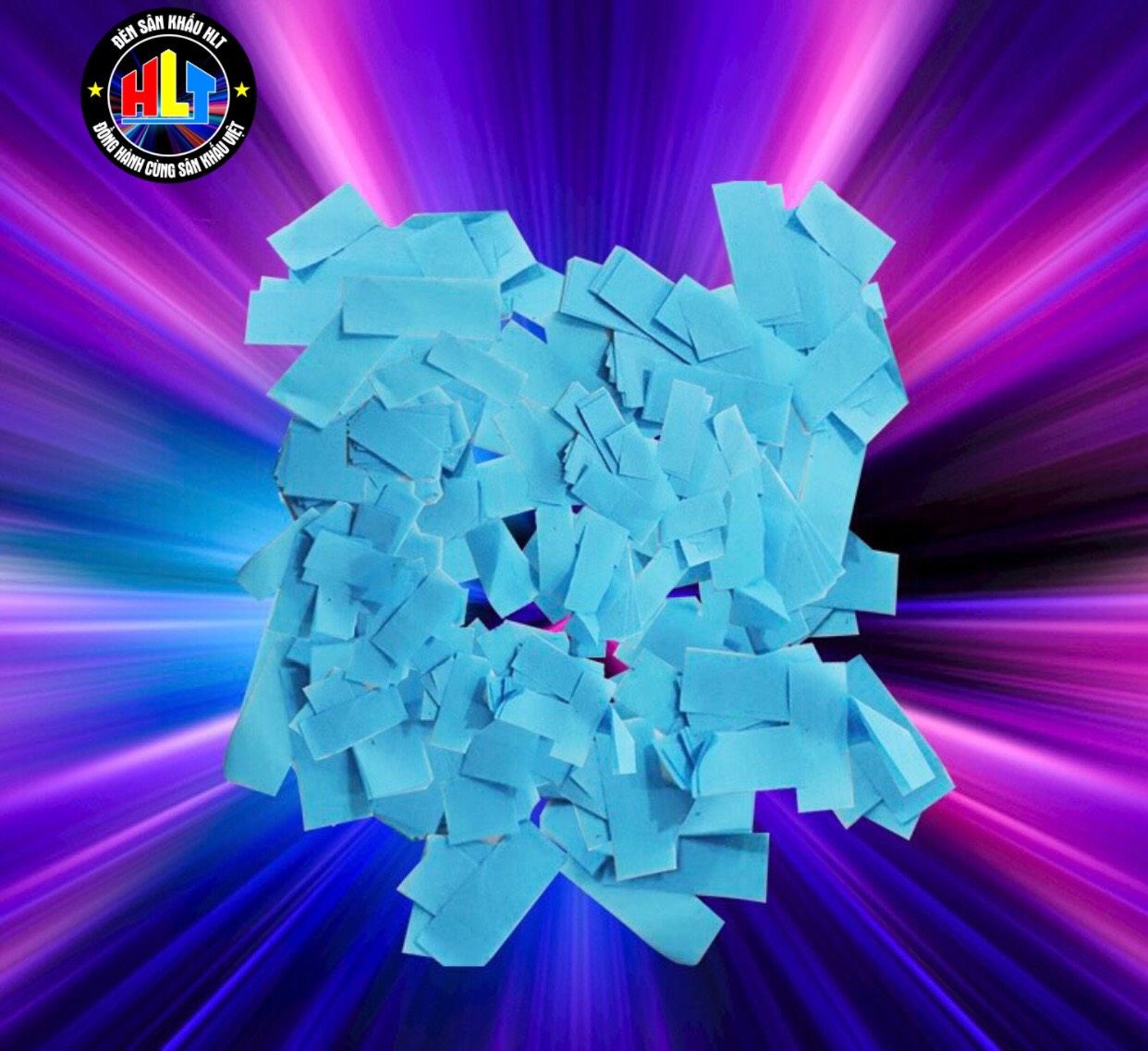 Giấy Thổi Kim Tuyến Màu Xanh Dương