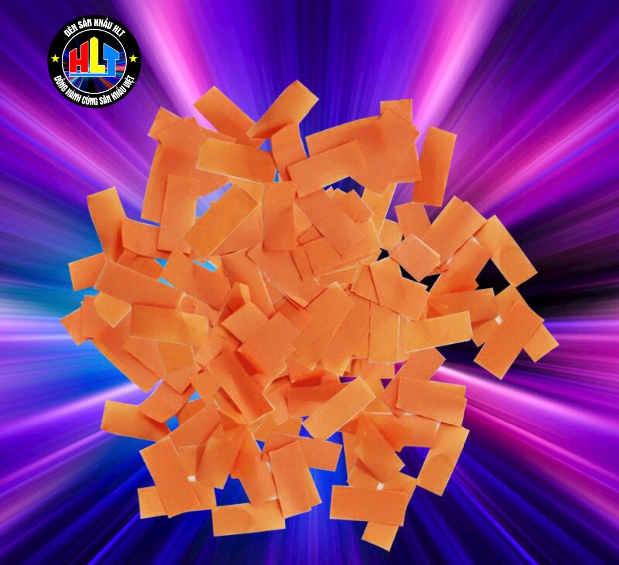 Giấy Thổi Kim Tuyến Màu Cam