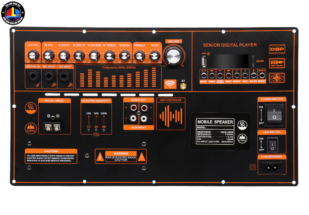 Mạch công xuất loa kéo mã : YD-300W+PA11-V3.PCB
