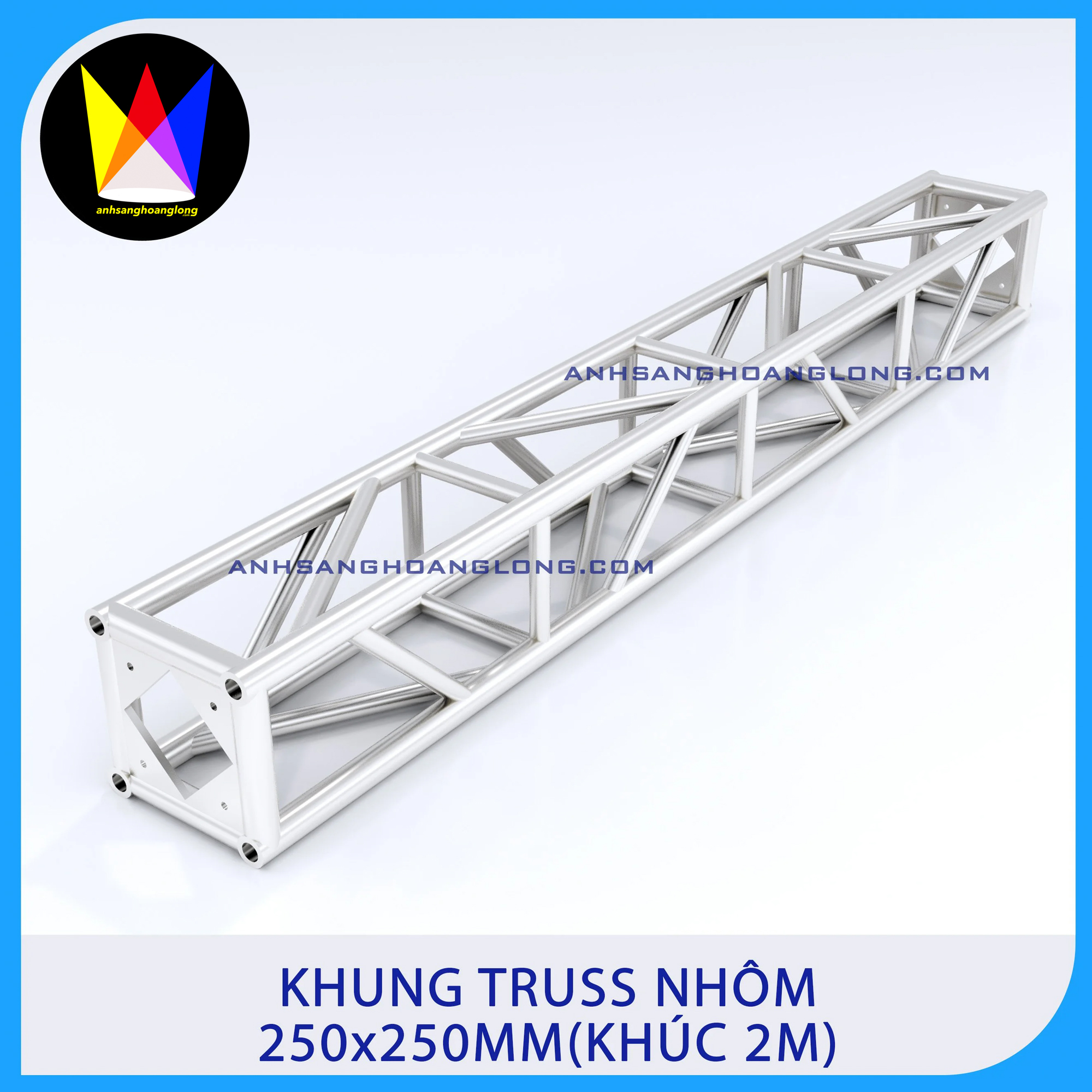 Khung Truss Nhôm 250x250mm Bản Mã (Khúc 2M)