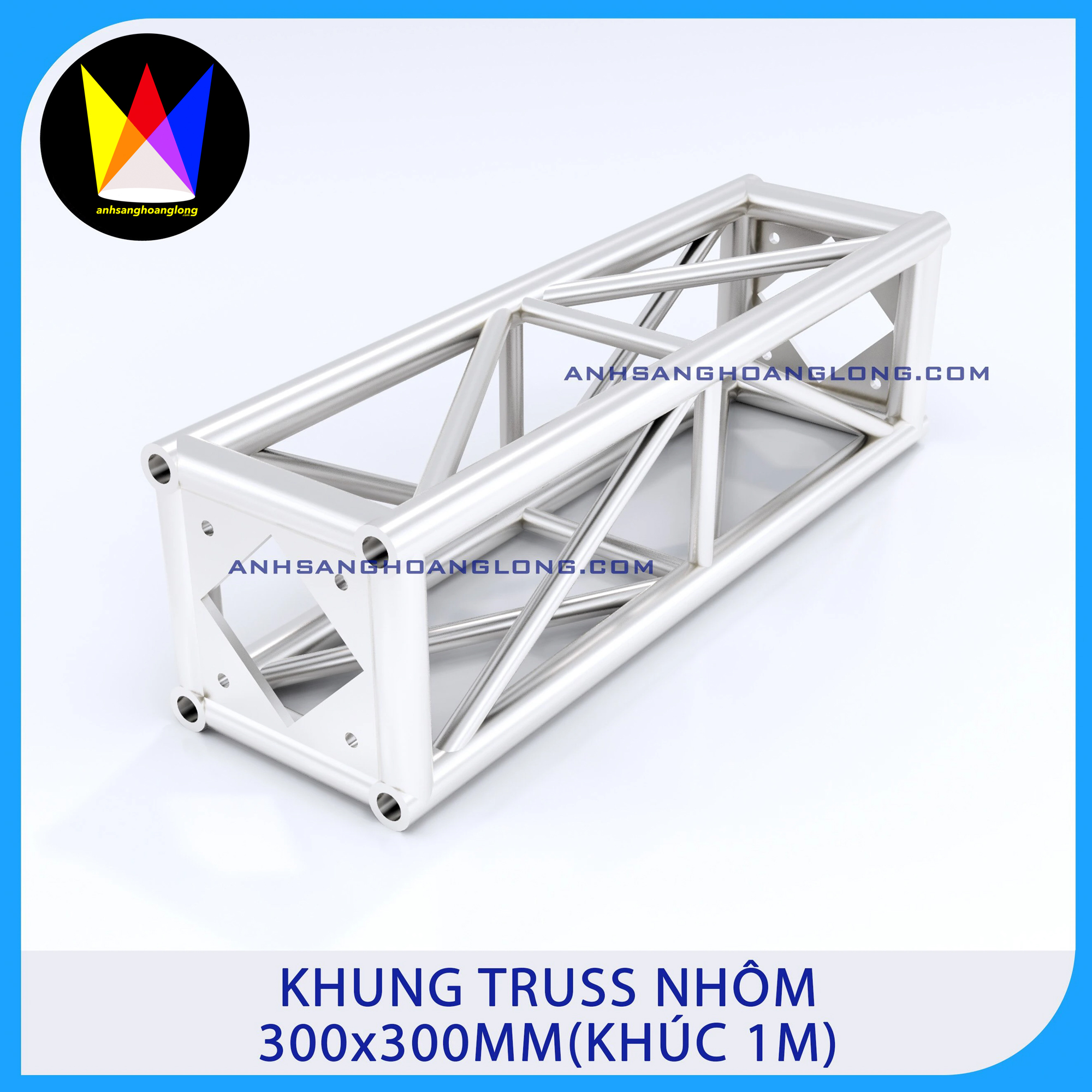 Khung Truss Nhôm 300x300mm Bản Mã (Khúc 1M)