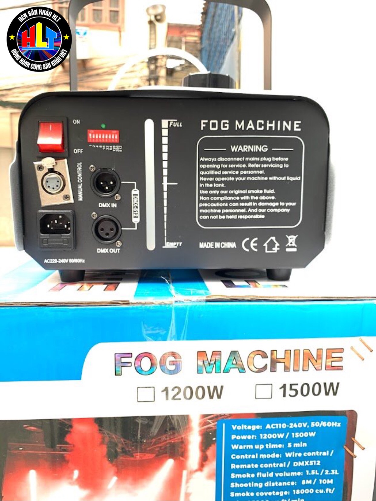 Máy Tạo Khói 1800w Dmx