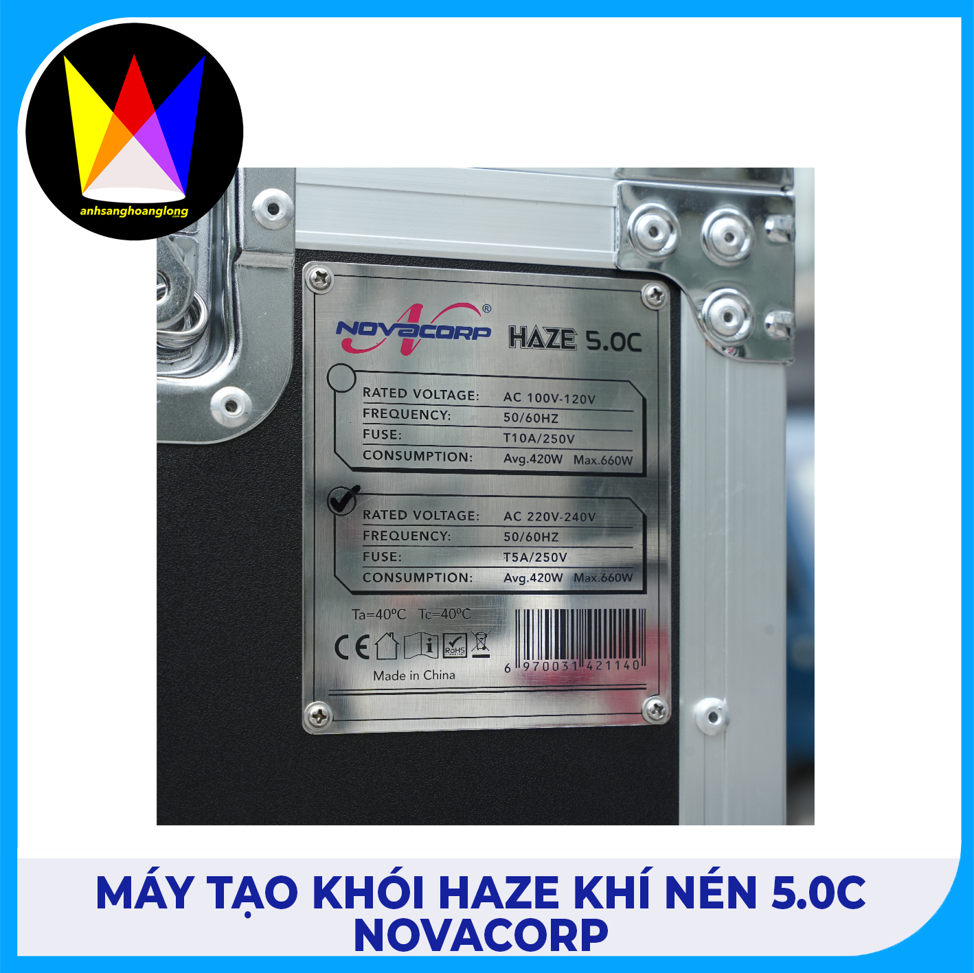 Máy Tạo Khói Haze Khí Nén HZ-5.0C | Novacorp